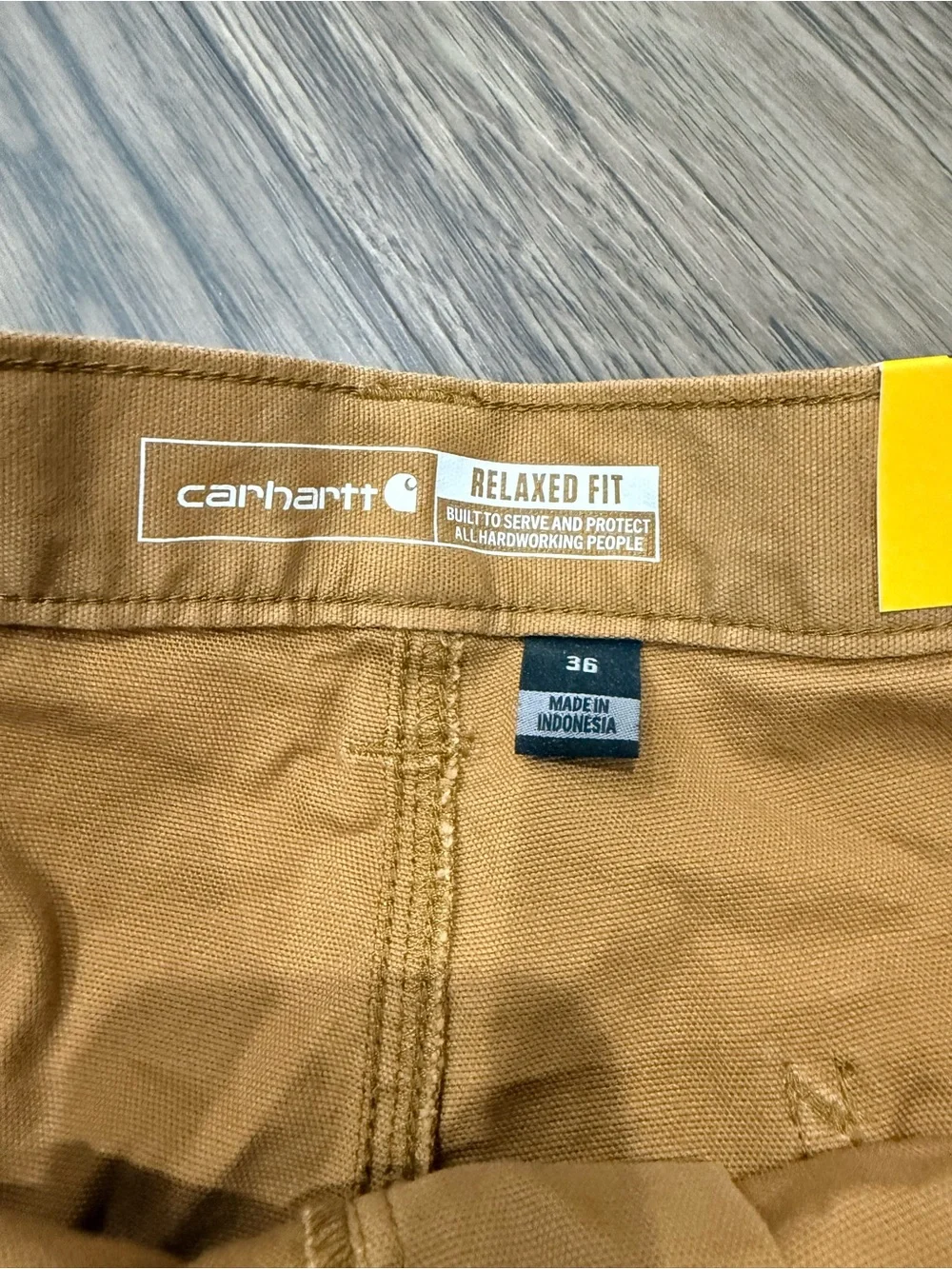 NWT Carhartt Men's Workwear Flat Front Shorts in Brown